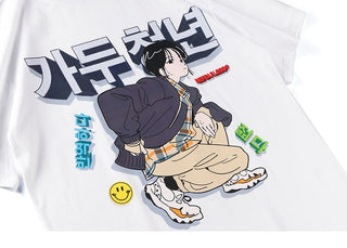 Be fearless Korean Printed tee Fashion The Kawaii Shoppu