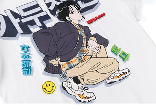 Be fearless Korean Printed tee Fashion The Kawaii Shoppu