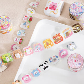 Bear Rabbit Fantasia Series Sticker Roll Stationery by The Kawaii Shoppu | The Kawaii Shoppu
