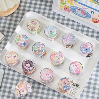 Bear Rabbit Fantasia Series Sticker Roll Stationery by The Kawaii Shoppu | The Kawaii Shoppu
