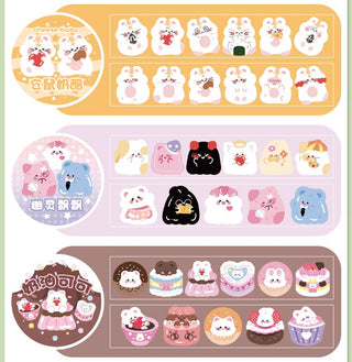 Bear Rabbit Fantasia Series Sticker Roll Stationery by The Kawaii Shoppu | The Kawaii Shoppu