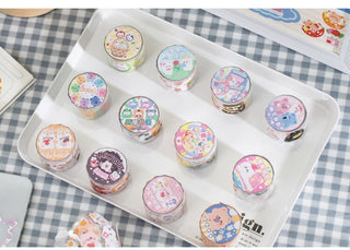 Bear Rabbit Fantasia Series Sticker Roll Stationery by The Kawaii Shoppu | The Kawaii Shoppu