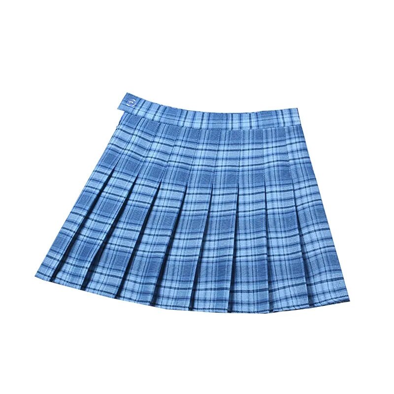 Blue Kawaii Cute Tennis Pleated Mini Skirt blue11 XS Clothing and Accessories by The Kawaii Shoppu | The Kawaii Shoppu