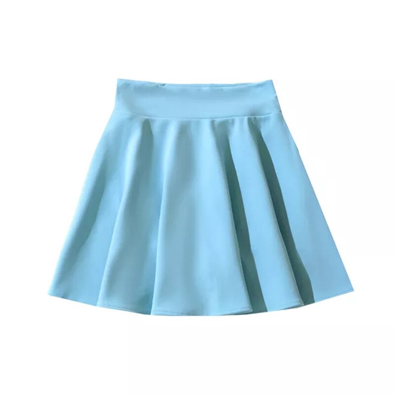 Blue Kawaii Cute Tennis Pleated Mini Skirt blue3 XS Clothing and Accessories by The Kawaii Shoppu | The Kawaii Shoppu