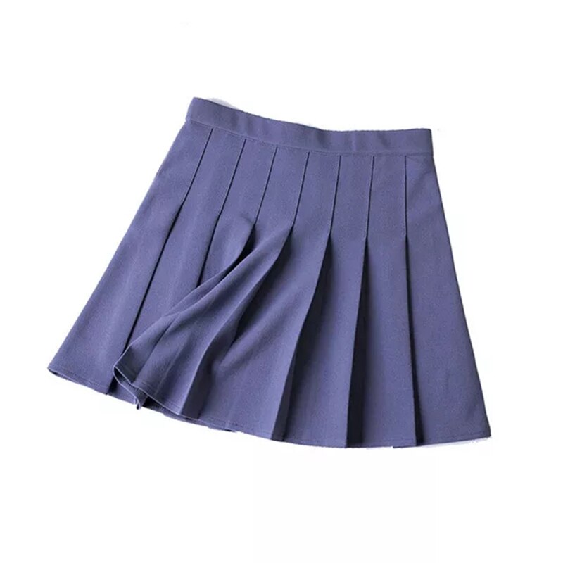 Blue Kawaii Cute Tennis Pleated Mini Skirt blue8 XS Clothing and Accessories by The Kawaii Shoppu | The Kawaii Shoppu