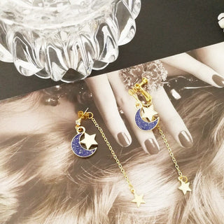 Blue Moon Drop Earrings Accessory The Kawaii Shoppu