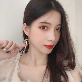Blue Moon Swing Cat Earrings Accessory The Kawaii Shoppu