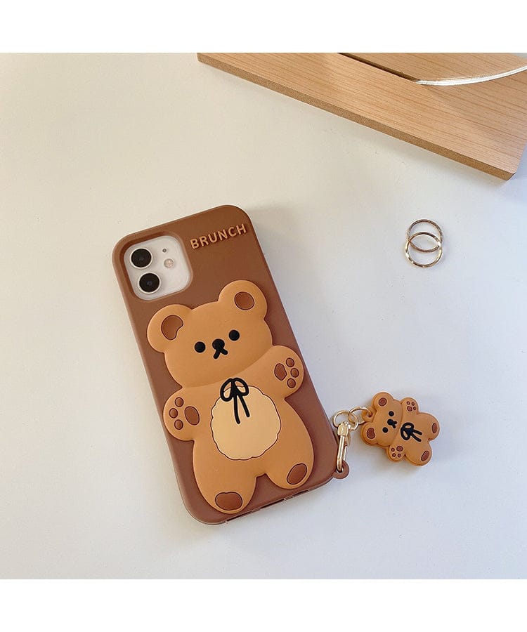 Brunch Bear Silicone iPhone Case Accessory The Kawaii Shoppu