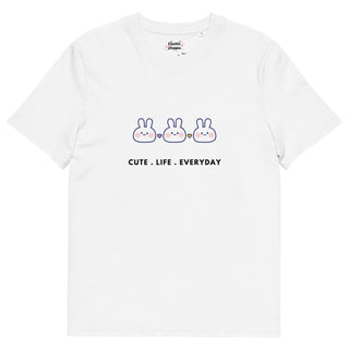 Bunny Cute Life - Kawaii Cotton Tee by The Kawaii Shoppu | The Kawaii Shoppu
