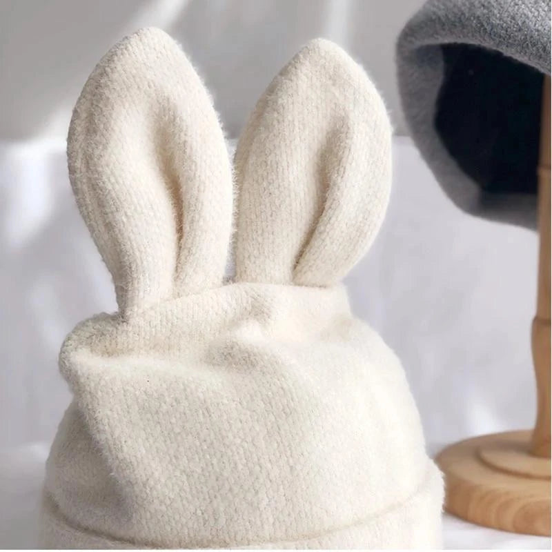 Bunny Ears Cozy Cashmere Hat Clothing and Accessories by The Kawaii Shoppu | The Kawaii Shoppu