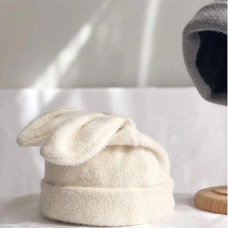 Bunny Ears Cozy Cashmere Hat Clothing and Accessories by The Kawaii Shoppu | The Kawaii Shoppu