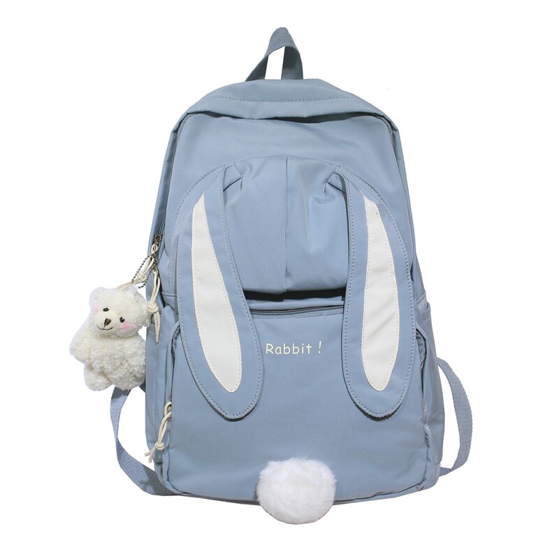 Bunny Ears Kawaii BackPack Blue With Pendant Bags by The Kawaii Shoppu | The Kawaii Shoppu