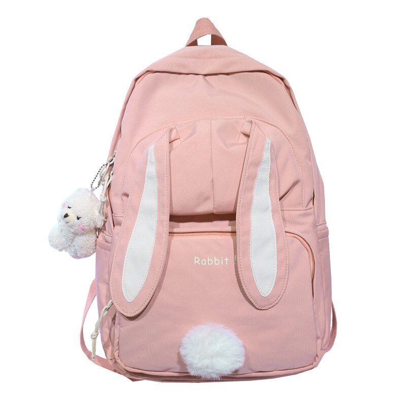 Bunny Ears Kawaii BackPack Pink With Pendant Bags by The Kawaii Shoppu | The Kawaii Shoppu