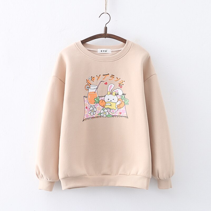 Bunny Picnic Kawaii Sweater Clothing and Accessories by The Kawaii Shoppu | The Kawaii Shoppu