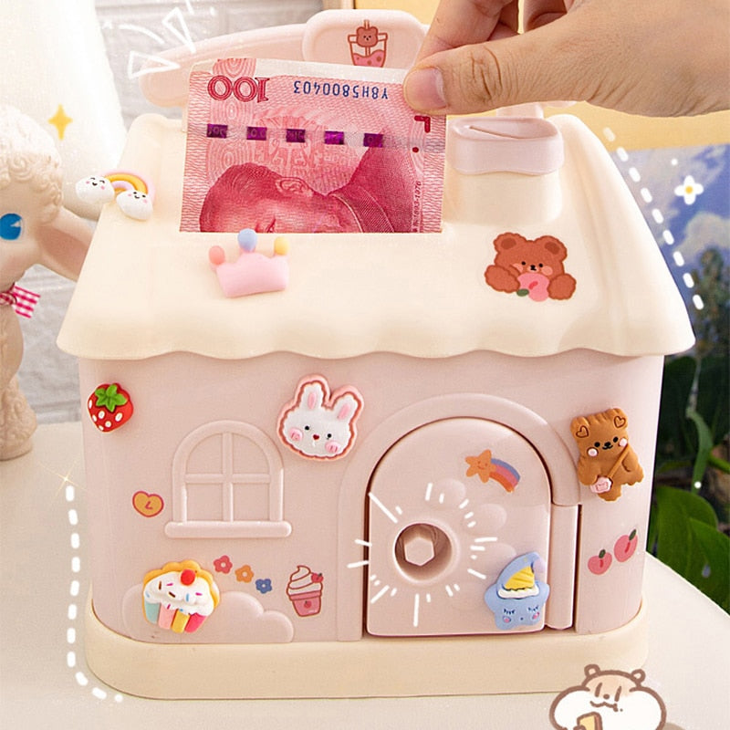Candy Cute House Piggy Bank Money Box Home Decor by The Kawaii Shoppu | The Kawaii Shoppu