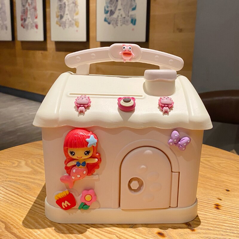 Candy Cute House Piggy Bank Money Box Pink A Home Decor by The Kawaii Shoppu | The Kawaii Shoppu