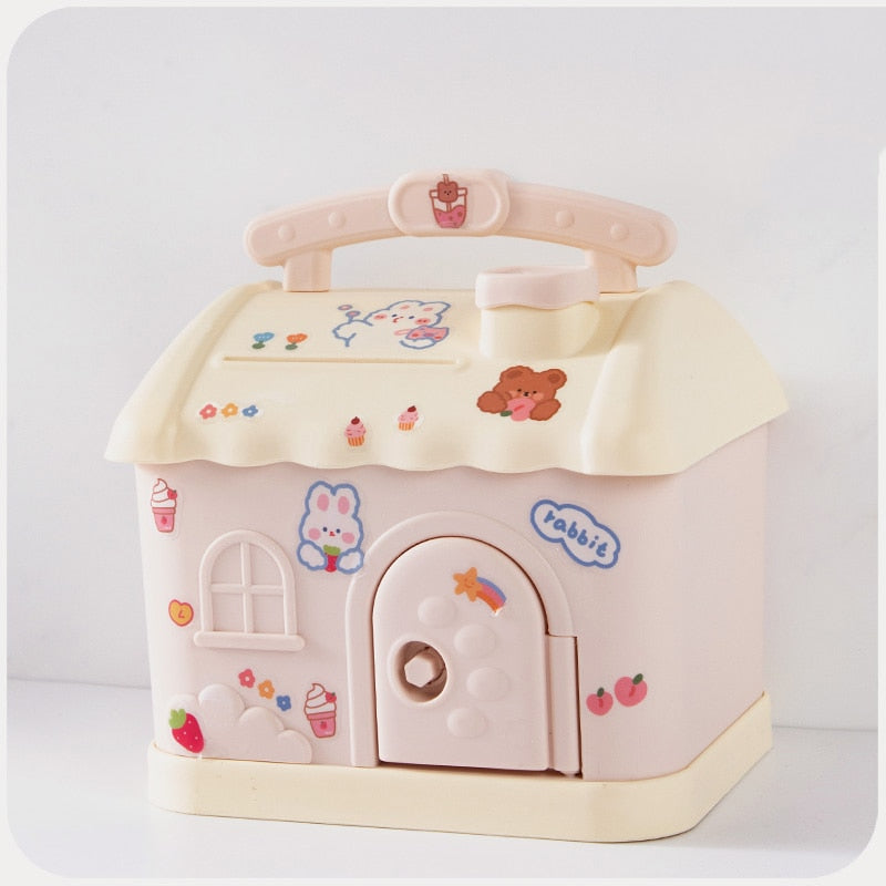 Candy Cute House Piggy Bank Money Box Pink B Home Decor by The Kawaii Shoppu | The Kawaii Shoppu