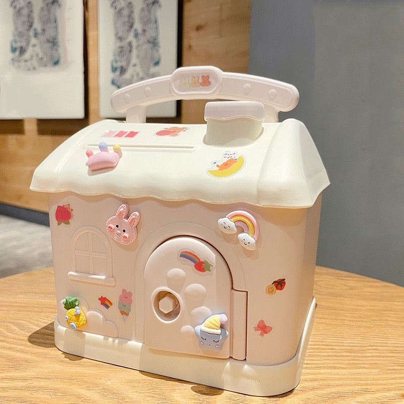 Candy Cute House Piggy Bank Money Box Pink F Home Decor by The Kawaii Shoppu | The Kawaii Shoppu