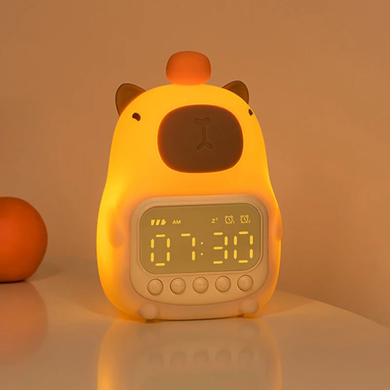 Capybara Night Light Alarm Clock Capybara Night Light Electrical by The Kawaii Shoppu | The Kawaii Shoppu