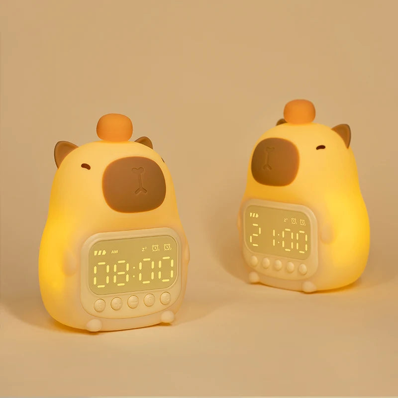 Capybara Night Light Alarm Clock Capybara Night Light Electrical by The Kawaii Shoppu | The Kawaii Shoppu