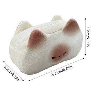 Caramel Pudding Cat Cute Pencil Case