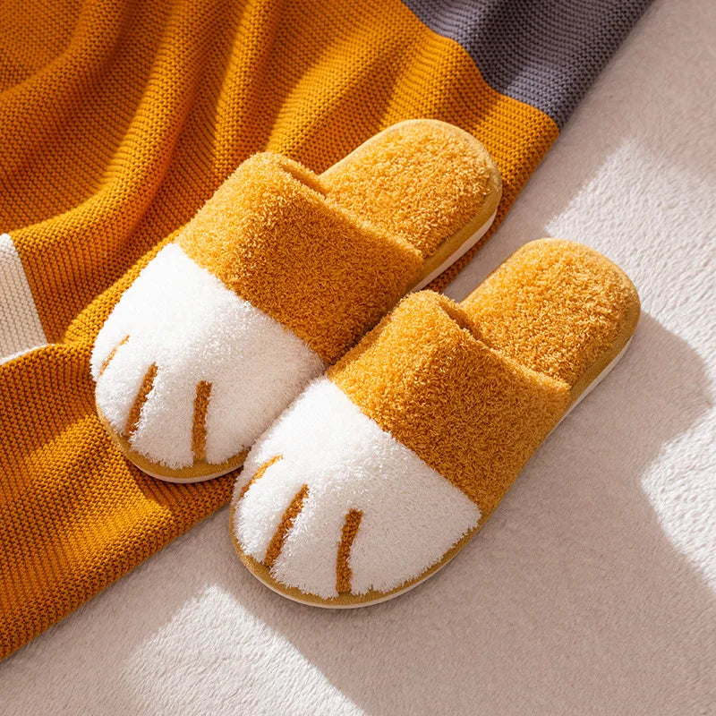 Cat Paw House Shoe Fluffy Slippers Clothing and Accessories by The Kawaii Shoppu | The Kawaii Shoppu