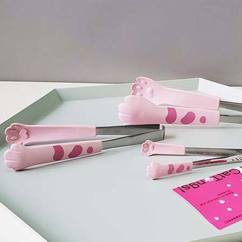 Cat Paw Shape Food Tongs Kitchen The Kawaii Shoppu