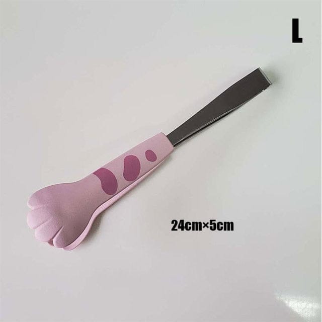 Cat Paw Shape Food Tongs Pink L Kitchen The Kawaii Shoppu