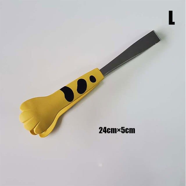 Cat Paw Shape Food Tongs Yellow L Kitchen The Kawaii Shoppu