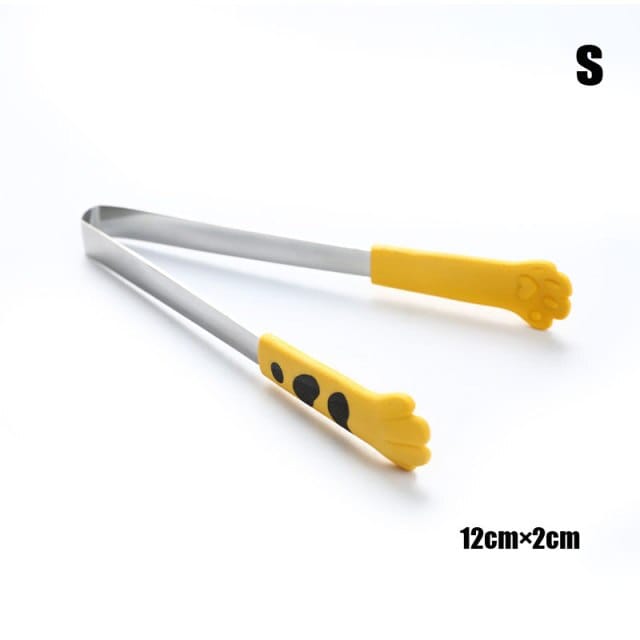 Cat Paw Shape Food Tongs Yellow S Kitchen The Kawaii Shoppu