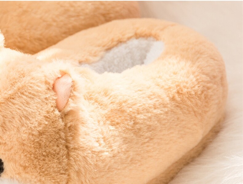 Chubby Hamster Plush Slippers One size(230-260mm) Shoes by The Kawaii Shoppu | The Kawaii Shoppu