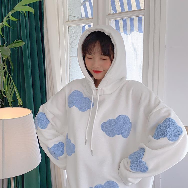 Cloudy Sky Hoodie Clothing and Accessories The Kawaii Shoppu