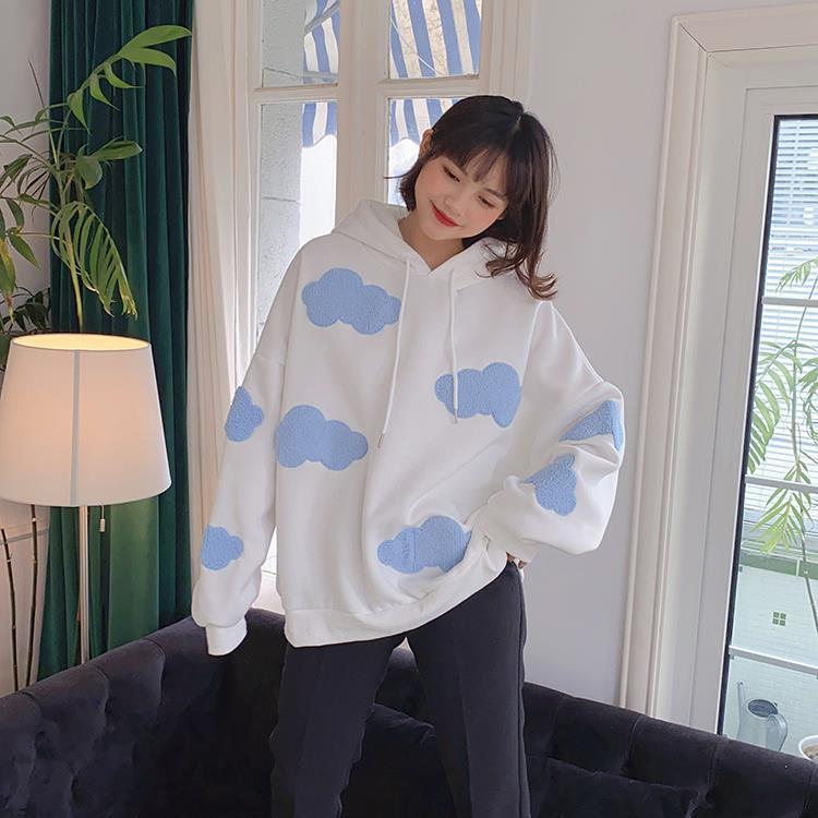 Cloudy Sky Hoodie Clothing and Accessories The Kawaii Shoppu