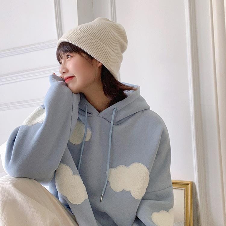 Cloudy Sky Hoodie Clothing and Accessories The Kawaii Shoppu