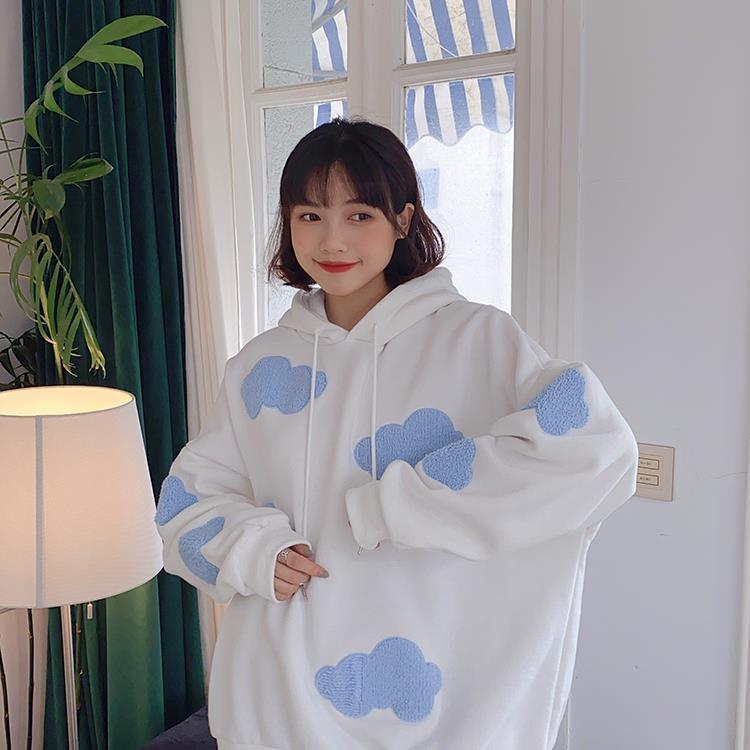 Cloudy Sky Hoodie Clothing and Accessories The Kawaii Shoppu