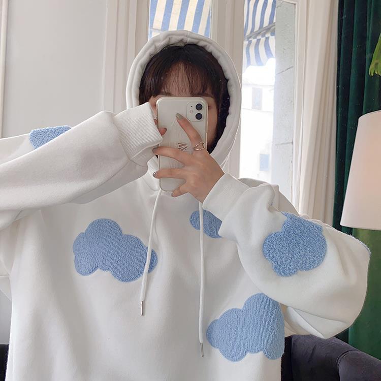 Cloudy Sky Hoodie Clothing and Accessories The Kawaii Shoppu