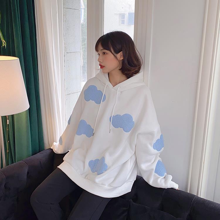 Cloudy Sky Hoodie Clothing and Accessories The Kawaii Shoppu