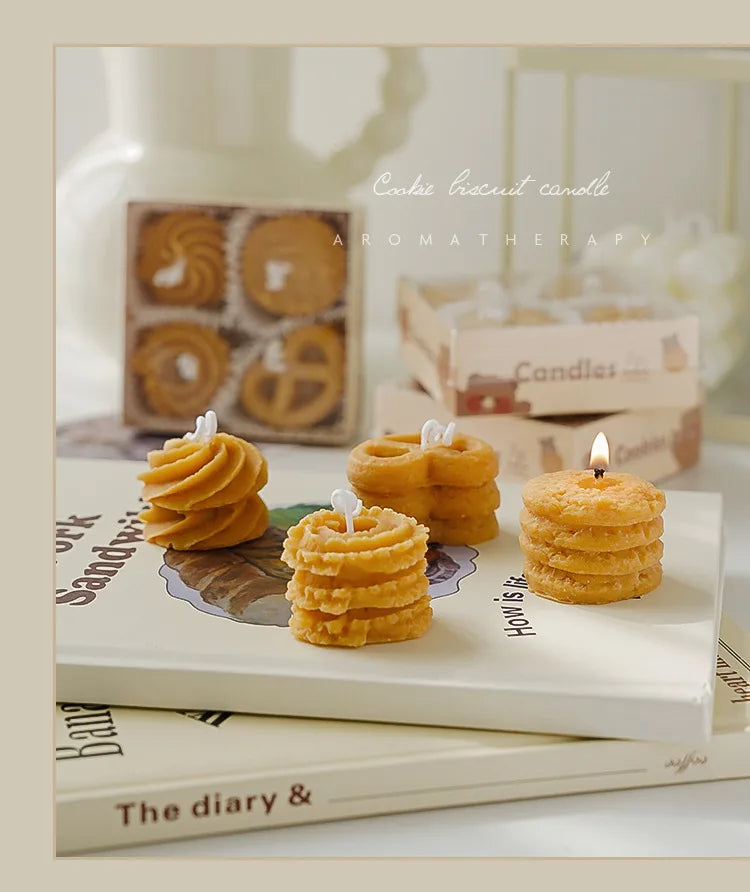 Cookie Aromatherapy Candles Gift Set Coffee Milk Cookie Scent Home & Kitchen by The Kawaii Shoppu | The Kawaii Shoppu