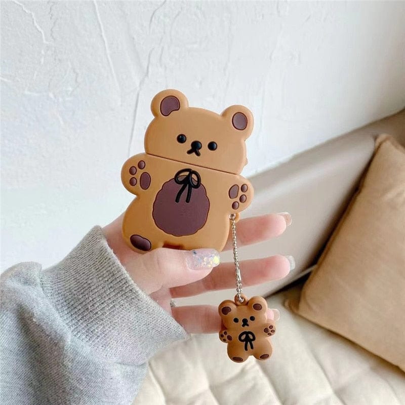 Cookie Bear Airpods 1 / 2 / Pro Case Accessory The Kawaii Shoppu