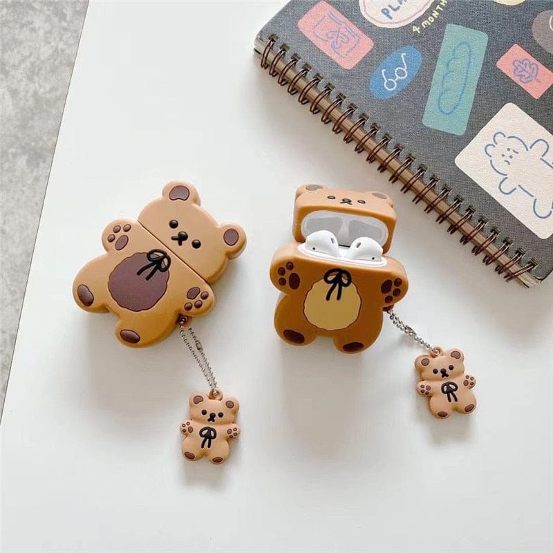 Cookie Bear Airpods 1 / 2 / Pro Case Accessory The Kawaii Shoppu