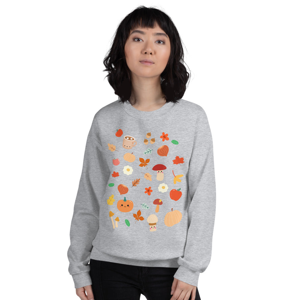 Cozy Fall Kawaii Print Sweater by The Kawaii Shoppu | The Kawaii Shoppu