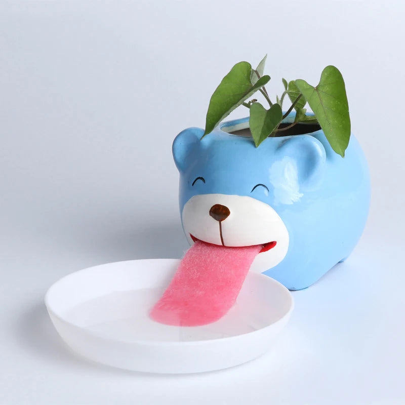 Cute Animal Drinking Ceramic Plant pot Home & Garden by The Kawaii Shoppu | The Kawaii Shoppu