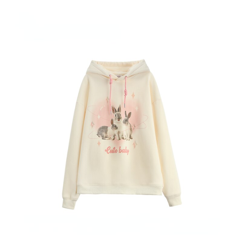 Cute Baby Bunny Kawaii Hoodie Clothing and Accessories by The Kawaii Shoppu | The Kawaii Shoppu