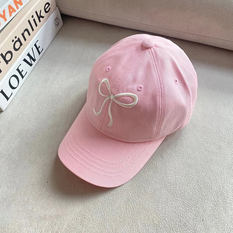 Cute Bow Pink Denim Baseball Cap The Kawaii Shoppu