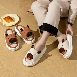 Cute Capybara Indoor Slippers