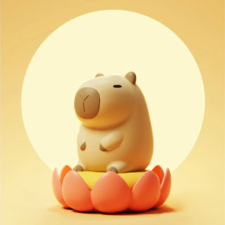 Cute Cartoon Capybara Silicone USB Rechargeable LED Night Light Blue Light by The Kawaii Shoppu | The Kawaii Shoppu