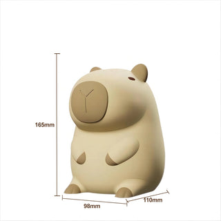 Cute Cartoon Capybara Silicone USB Rechargeable LED Night Light Blue Light by The Kawaii Shoppu | The Kawaii Shoppu
