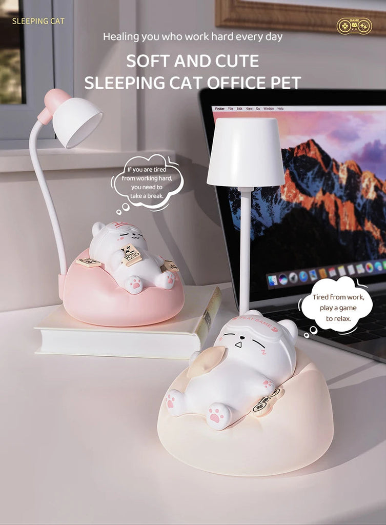 Cute Cat Bedside Night Light Light by The Kawaii Shoppu | The Kawaii Shoppu