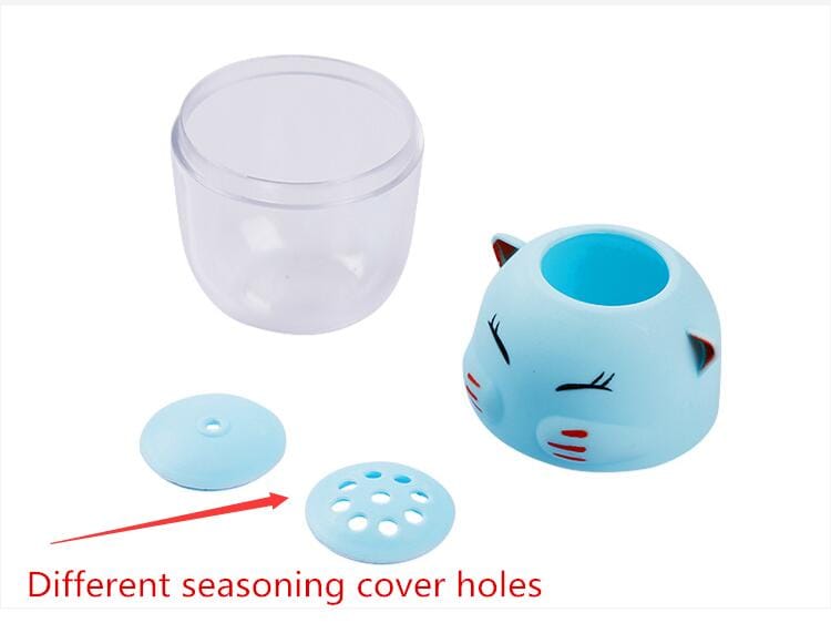 Cute Cat Shape Spice Jar Accessory The Kawaii Shoppu