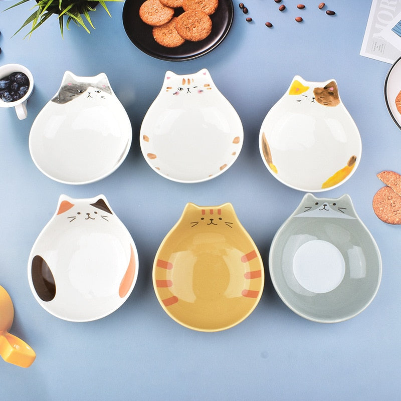 Cute Ceramic Cat Face Rice Bowl Home & Kitchen by The Kawaii Shoppu | The Kawaii Shoppu